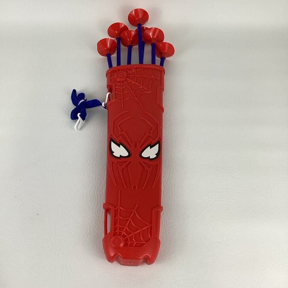 Marvel Spider-Man Bow Arrow Set Archery Toy Spider Quiver Suction Cup Arrows - Picture 6 of 8
